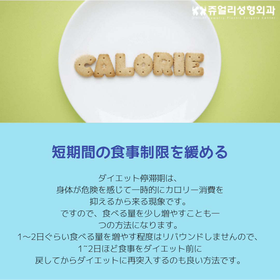 短期間の食事制限を緩める